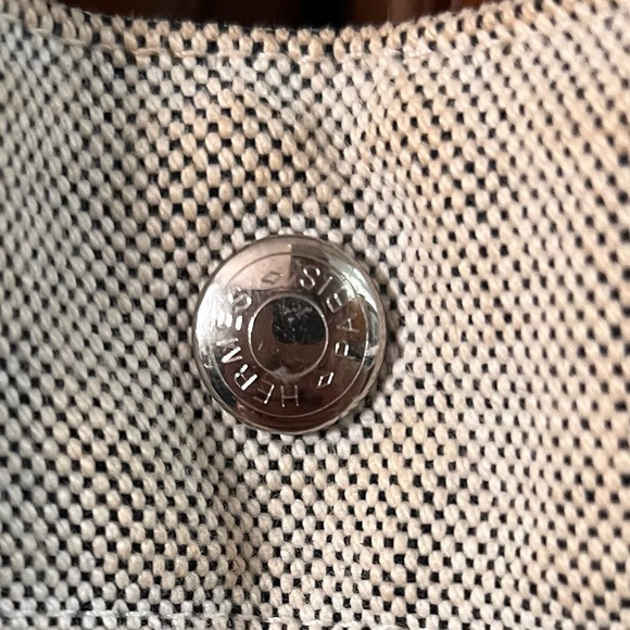 Hermès Authentic Paris Fourre Tout MM Gray Canvas Tote Hand Bag! - Picture 13 of 15